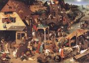 Pieter Bruegel Museums national the niederlandischen proverb oil painting picture wholesale